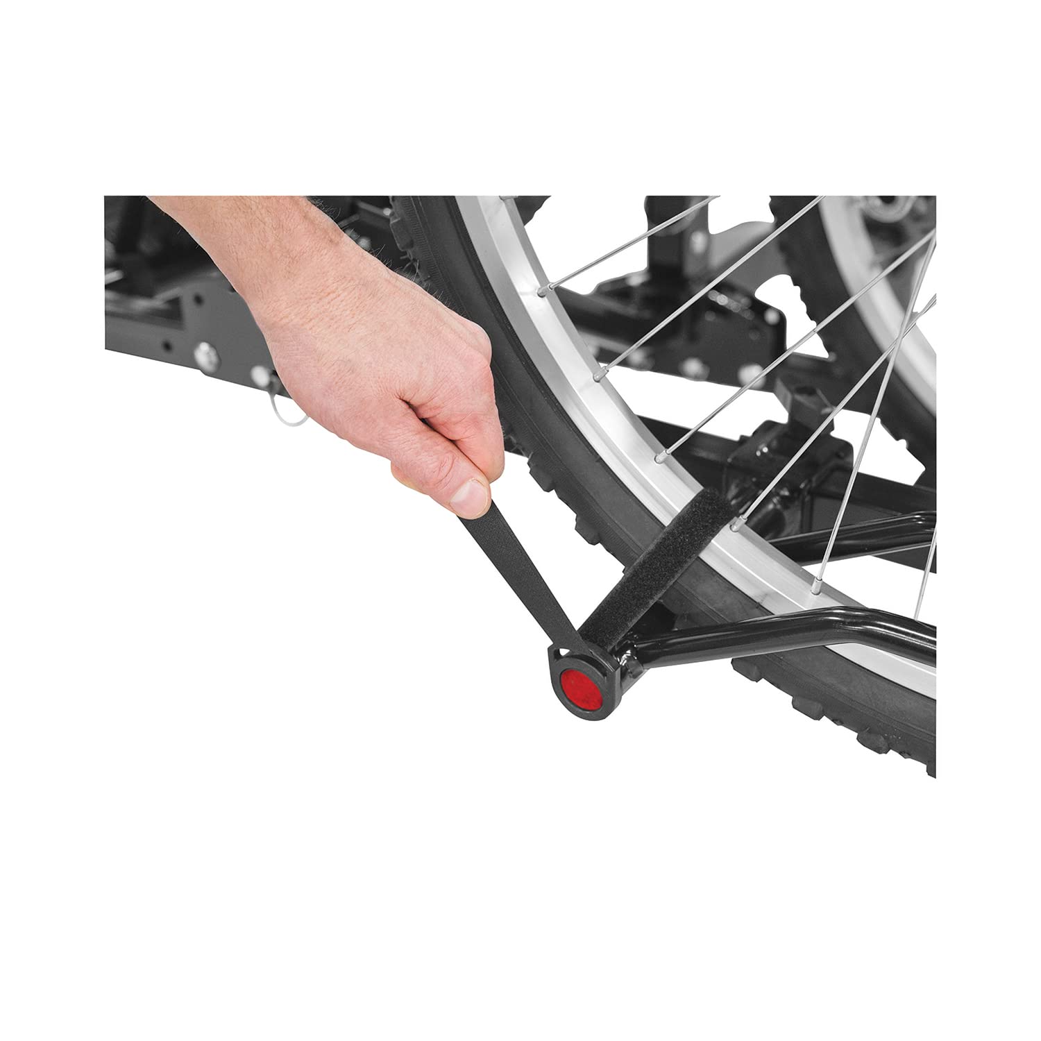 Reese 63138 Q-Slot 4-Bike Hitch Mount Rack - Heavy Duty Bicycle Carrier for Trucks, SUVs & RVs - Perfect for Road Trips, Camping & Outdoor Adventures