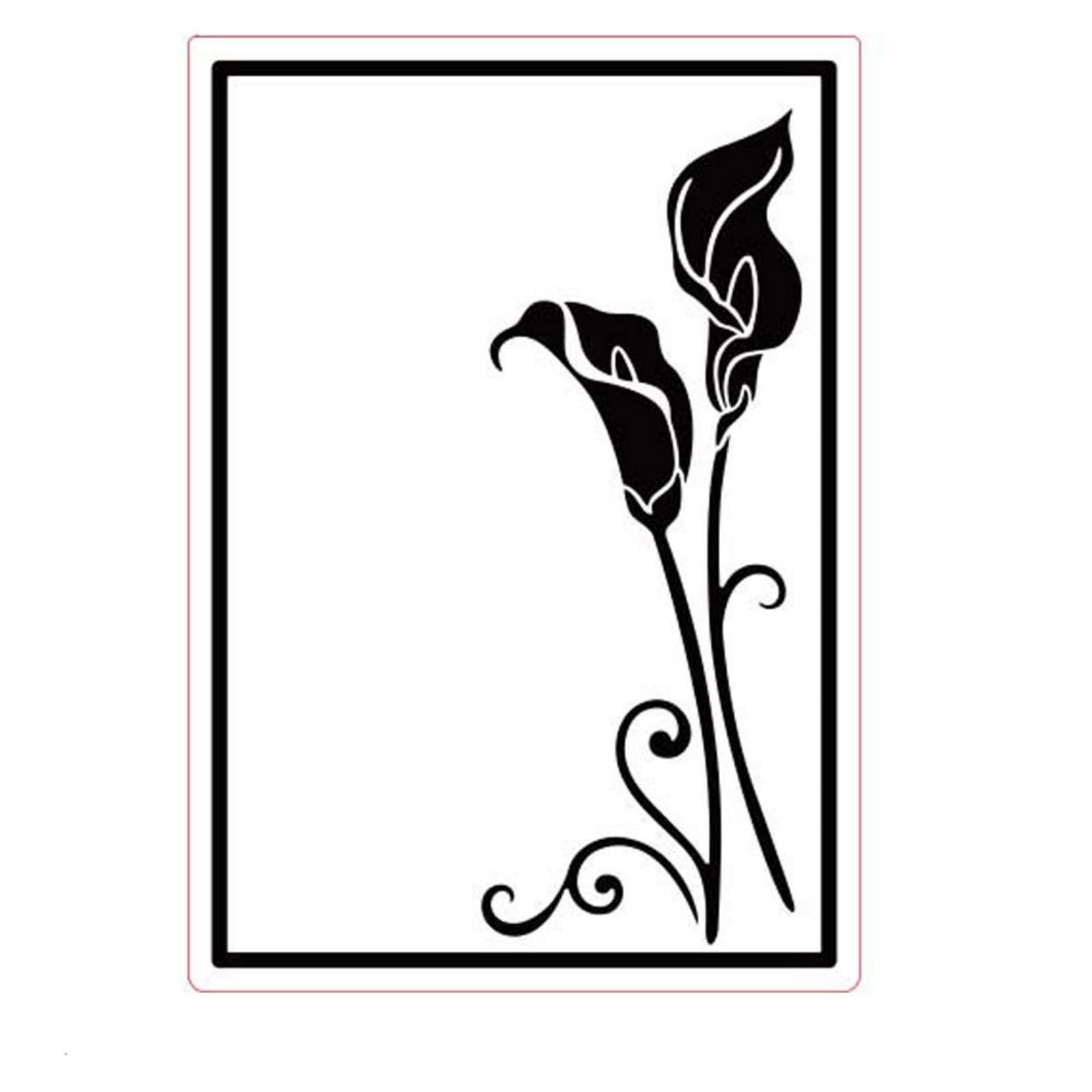Arbuya 3D Calla Lily Embossing Folder - 5.7