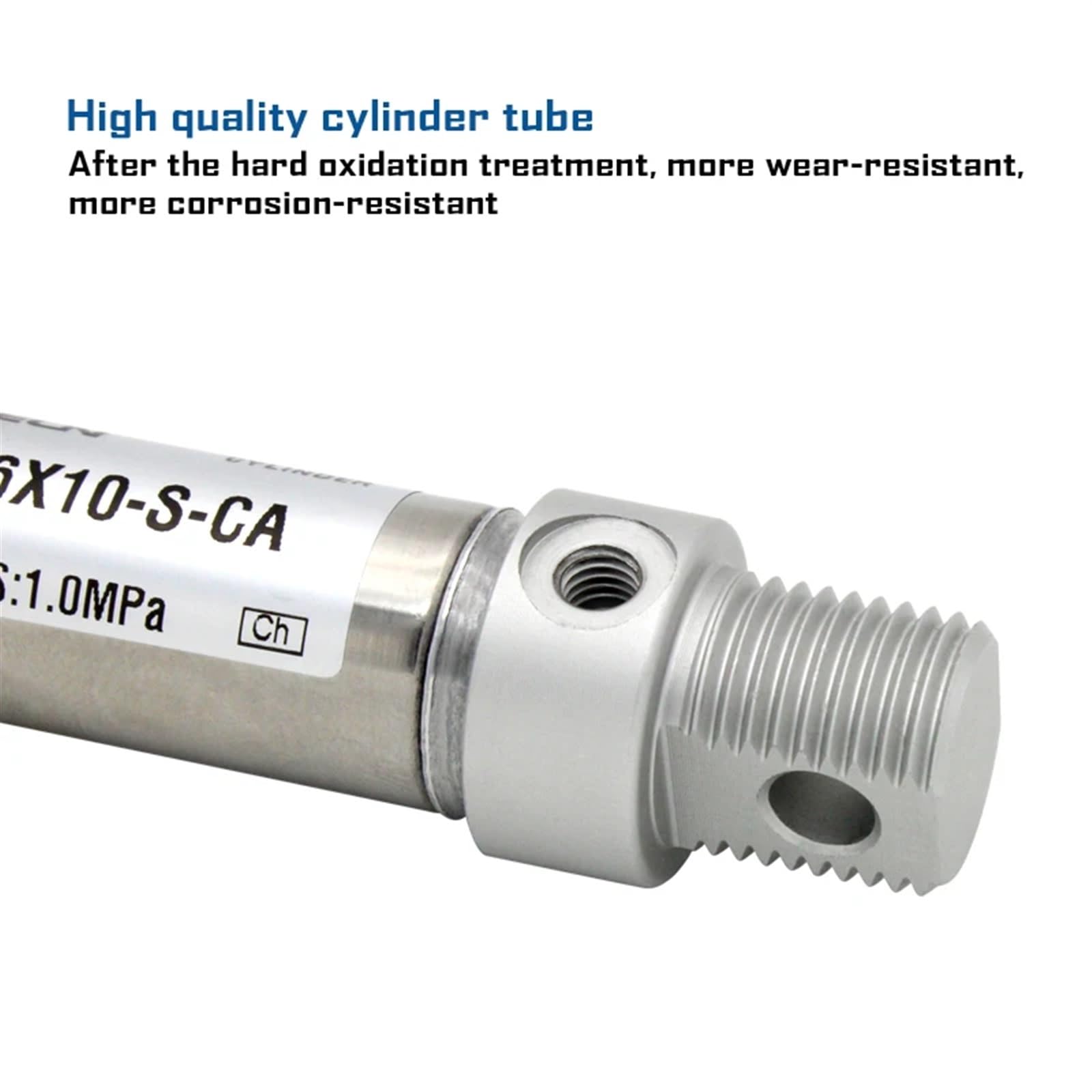 MA20 Series Mini Air Cylinder - 20mm Bore, 10-300mm Stroke, Double Action, Round Design with Built-in Magnet (MA20X150S) - Ideal for Automation, Robotics, and Precision Machinery Applications