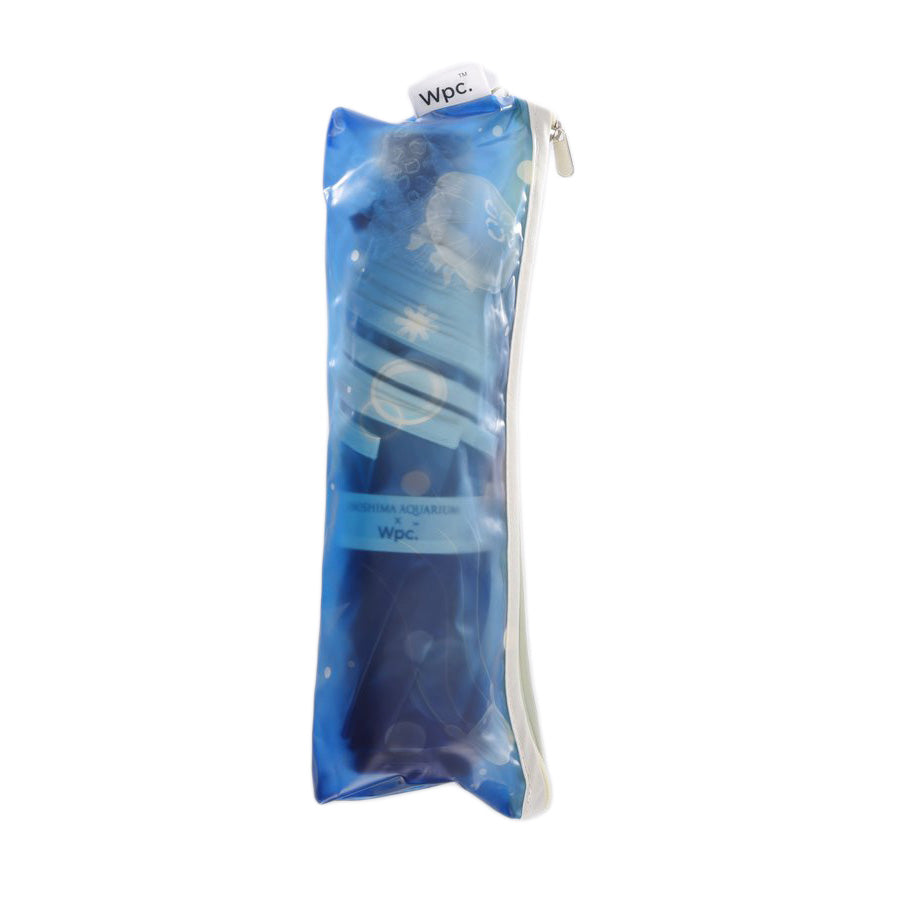 W.P.C. Enoshima Aquarium Mini Umbrella Deep Blue (220g) - Compact Travel Umbrella for Rain & Sun Protection - Perfect for Travel, Commuting, and Outdoor Events