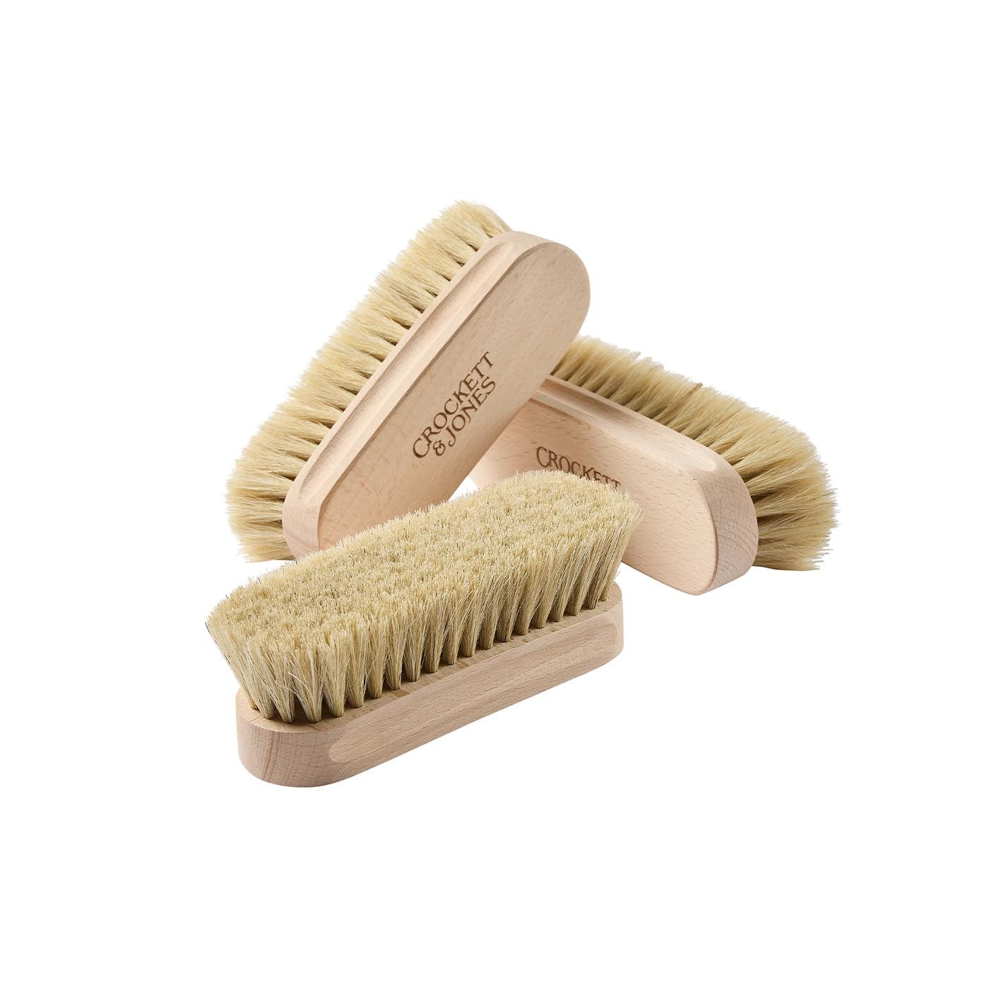 Premium Shoe Brush with Sanded Beech Handle - Small Size, Natural Finish | Gentle Shoe Cleaning & Polishing for Leather, Suede & Dress Shoes | Perfect for Home, Office & Travel Care