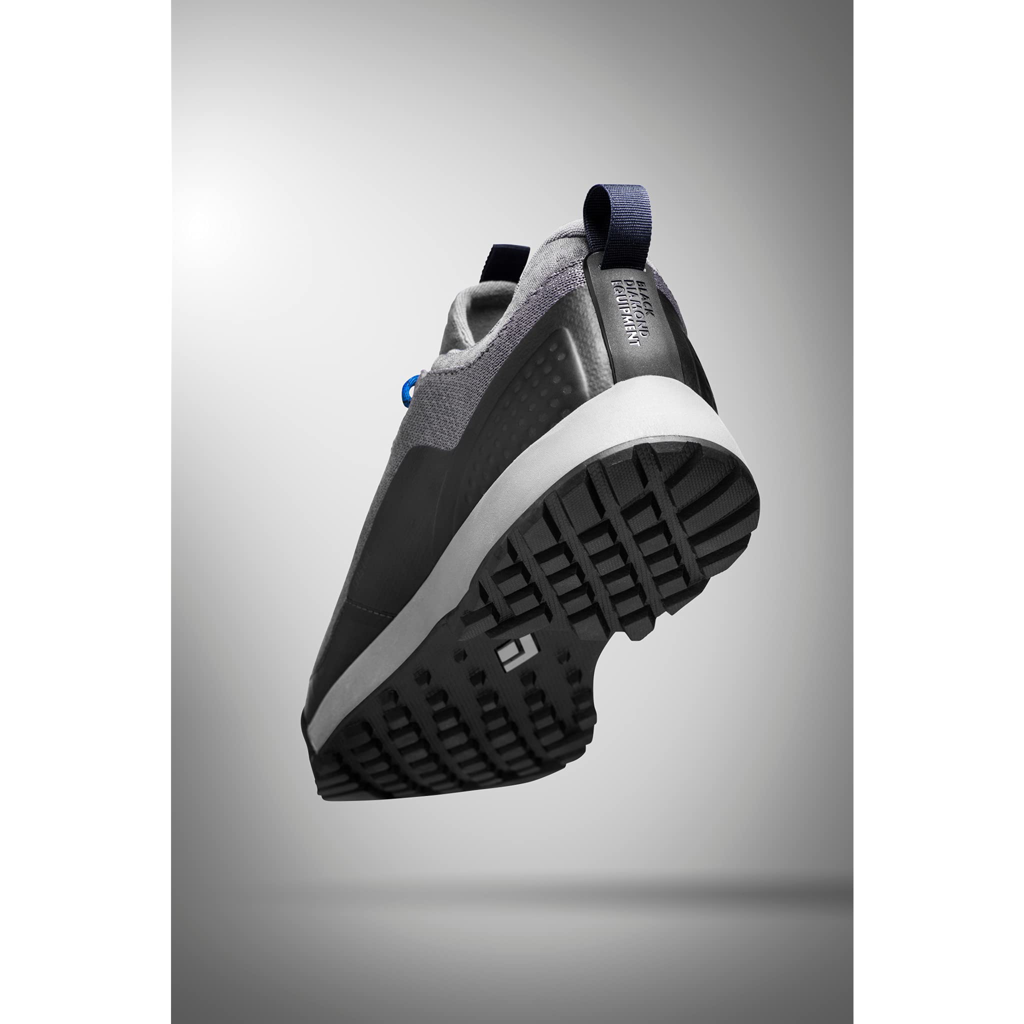 BLACK DIAMOND Mission Lt M'S Approach Shoes - Nickel-Ultra Blue - Size 12.5 - Perfect for Rock Climbing and Hiking Adventures