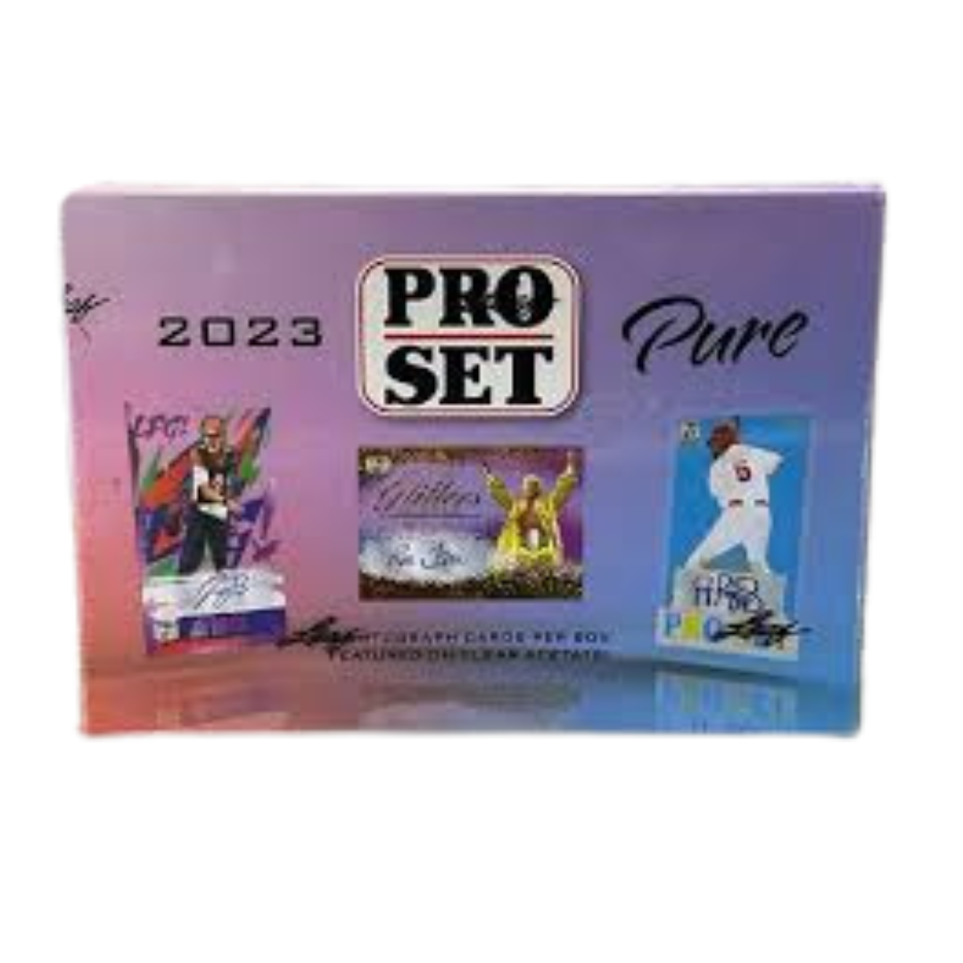 2023 Leaf Pro Set Pure Multisport Trading Cards Hobby Box - Collectible Sports Cards for Baseball, Football & Basketball Fans