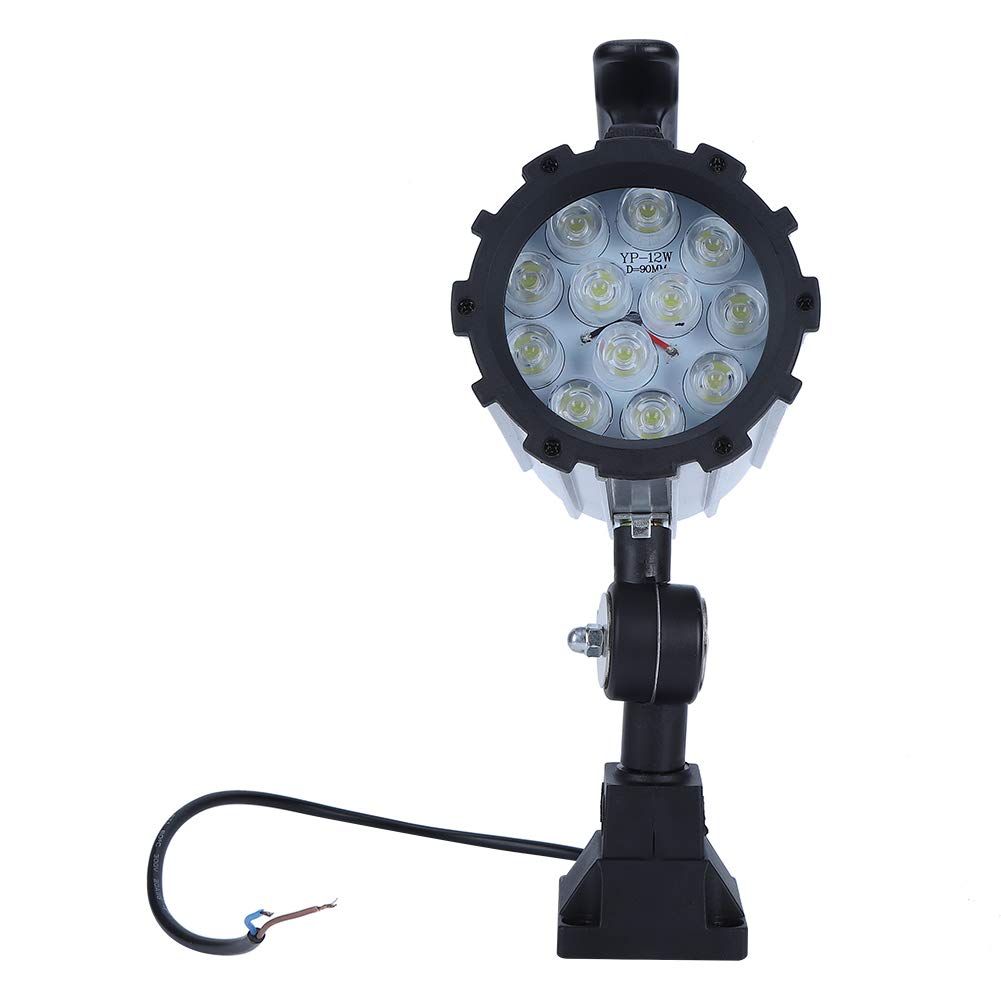 POCREATION 12W 24V LED Machine Light - Adjustable CNC Work Light with 12
