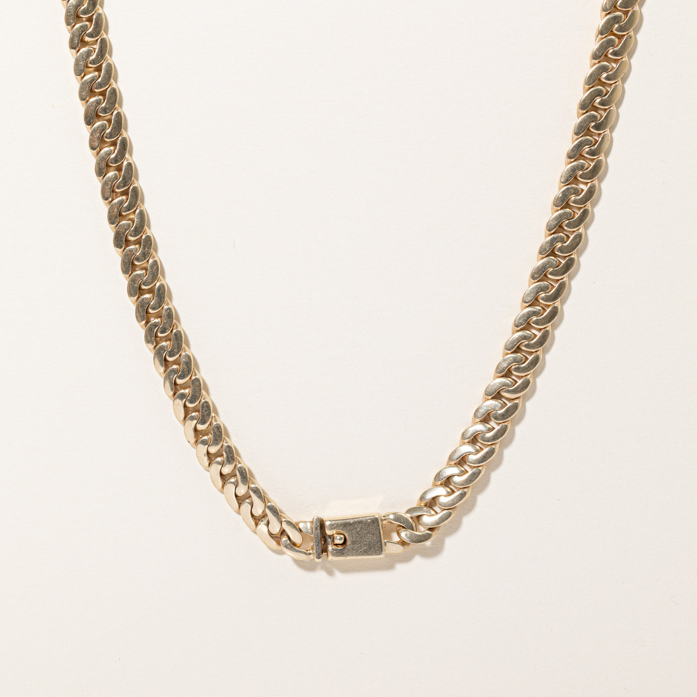 10K Yellow Gold Cuban Link Chain 25