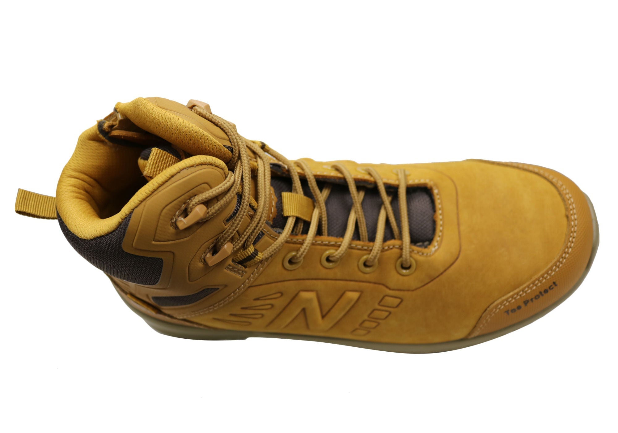 New Balance Contour Men's Leather Composite Toe 2E Wide Work Boots - Durable Safety Shoes for Construction, Warehouse & Industrial Work