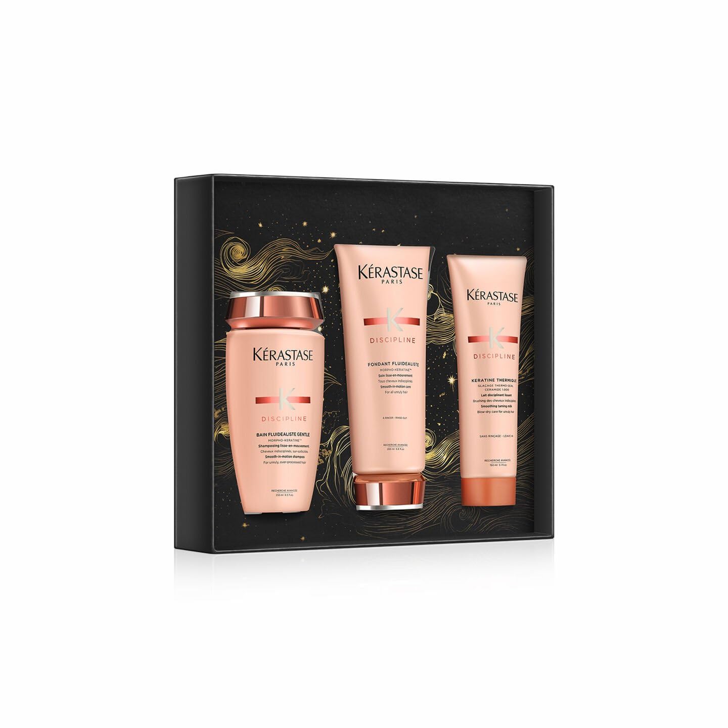 Premium Hair Care Treatment Set - Smoothing Shampoo, Conditioner & Heat Protectant Spray for Frizz Control & Shine | Salon-Quality Anti-Frizz Formula ($199 Value) | Perfect for Daily Use, Styling & Damaged Hair Repair