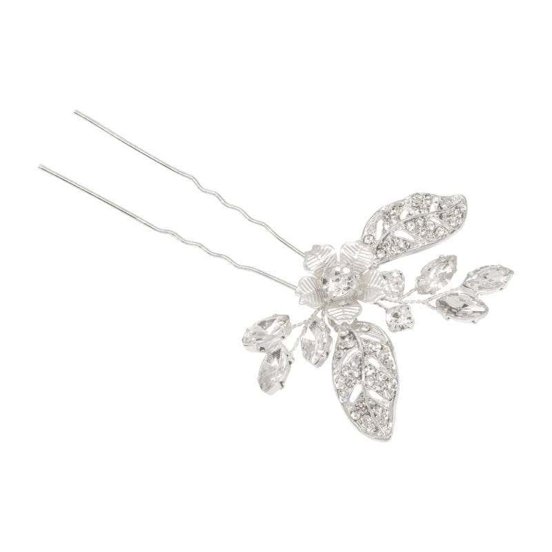 Elegant Crystal Vine Leaf Bridal Hair Pins - Wedding Hair Accessories for Brides, Bridesmaids & Prom (Set of 7457) | Perfect for Weddings, Formal Events & Special Occasions