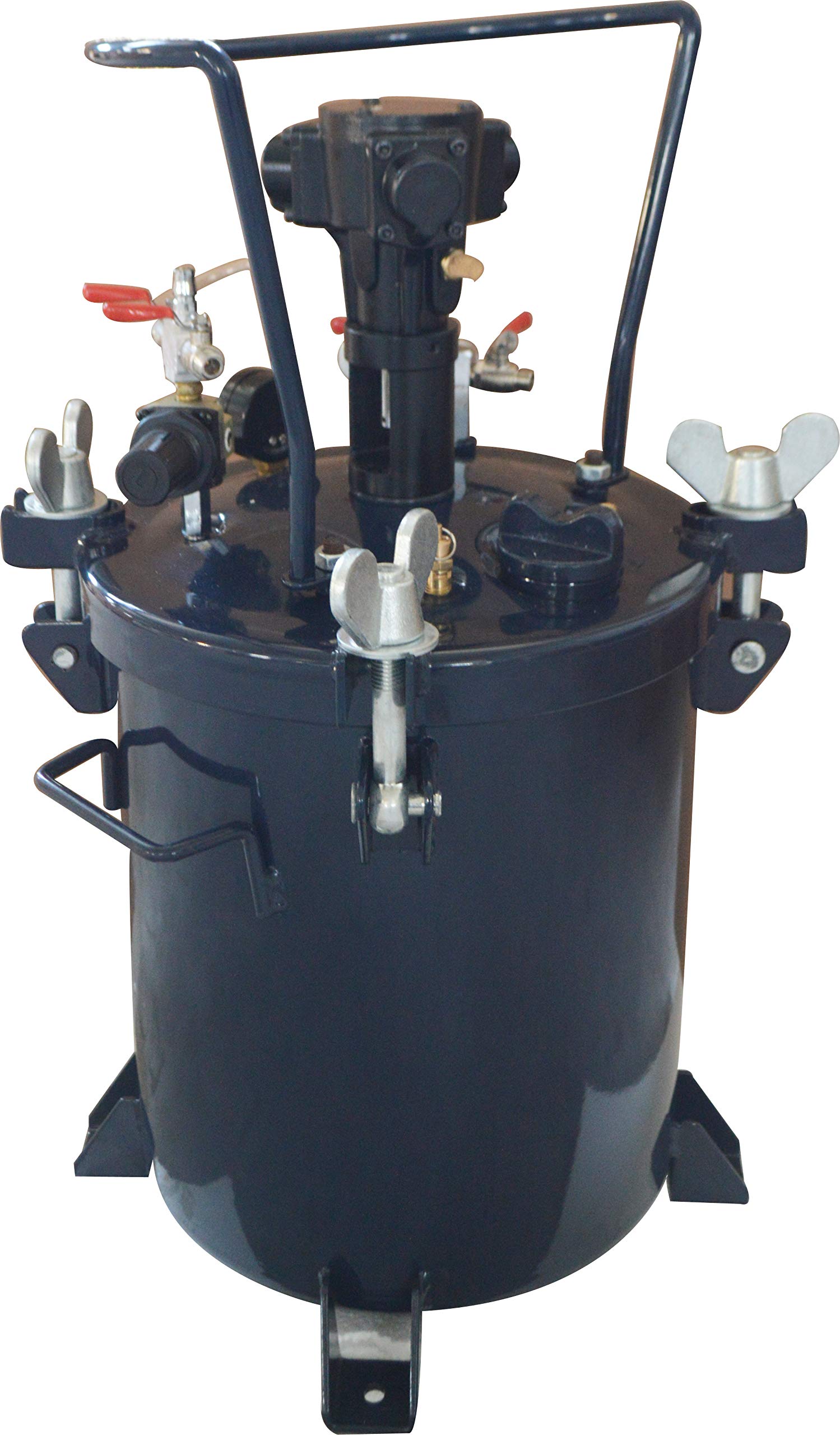 **5 Gallon Pressure Paint Mixer Pot - Pneumatic Paint Mixing Bucket for Air Spray Painting - Ideal for Automotive, Industrial & DIY Coating Projects**