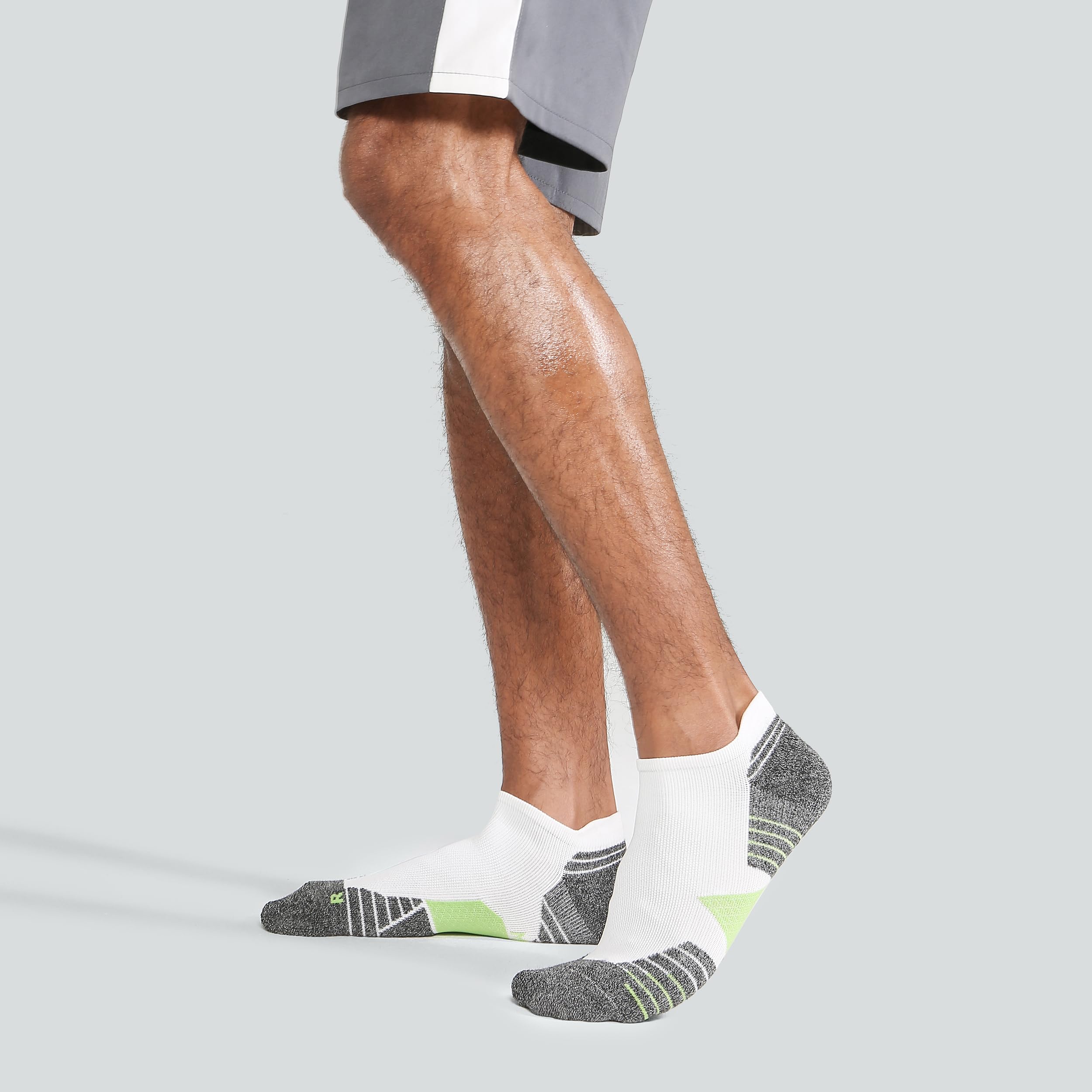 **WANDER Men's Athletic Running Socks - 7 Pairs Thick Cushion Ankle Socks for Sports & Workouts - Low Cut Socks for Men (Sizes 6-9, 10-12, 12-14) - Perfect for Jogging, Gym & Daily Wear**