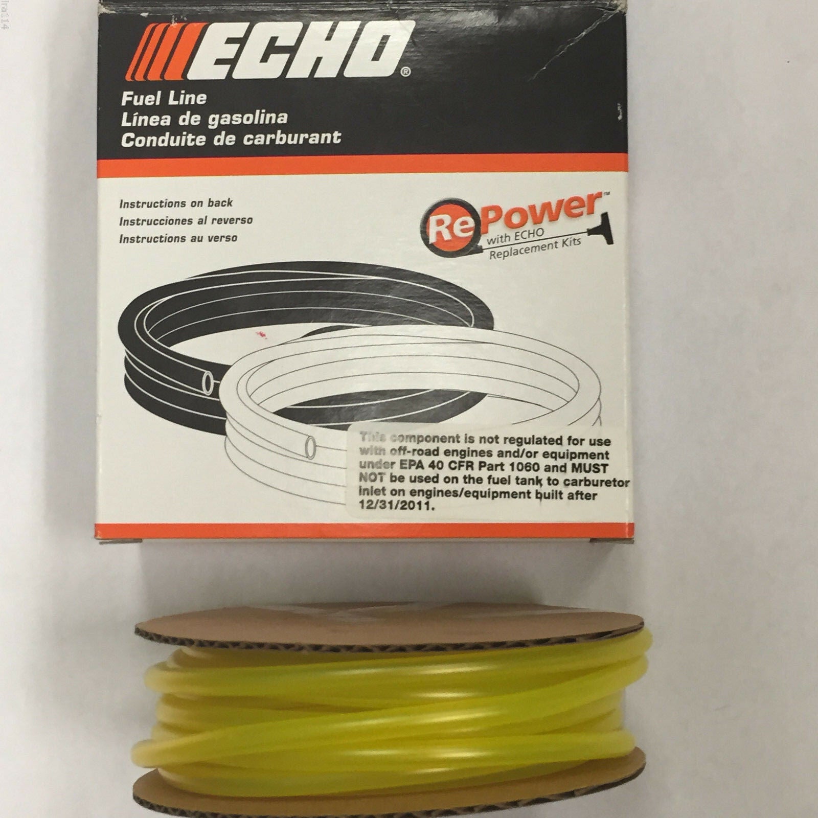 Genuine Echo Fuel Line 6mm (.24) 25ft Replacement Part for BRD 280 ED 200 ED 2000 EDR 210 - Perfect for Lawn Mowers, Chainsaws & Outdoor Power Equipment Maintenance