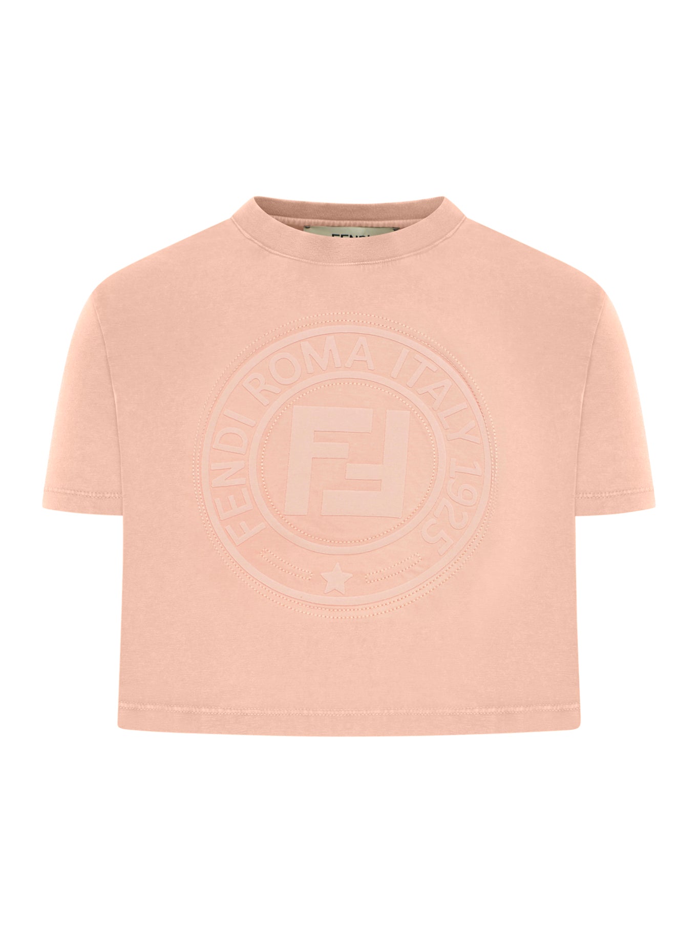 Fendi Roma Logo Crop T-Shirt for Women - Trendy Fashion Tee for Casual Wear, Street Style & Summer Outfits