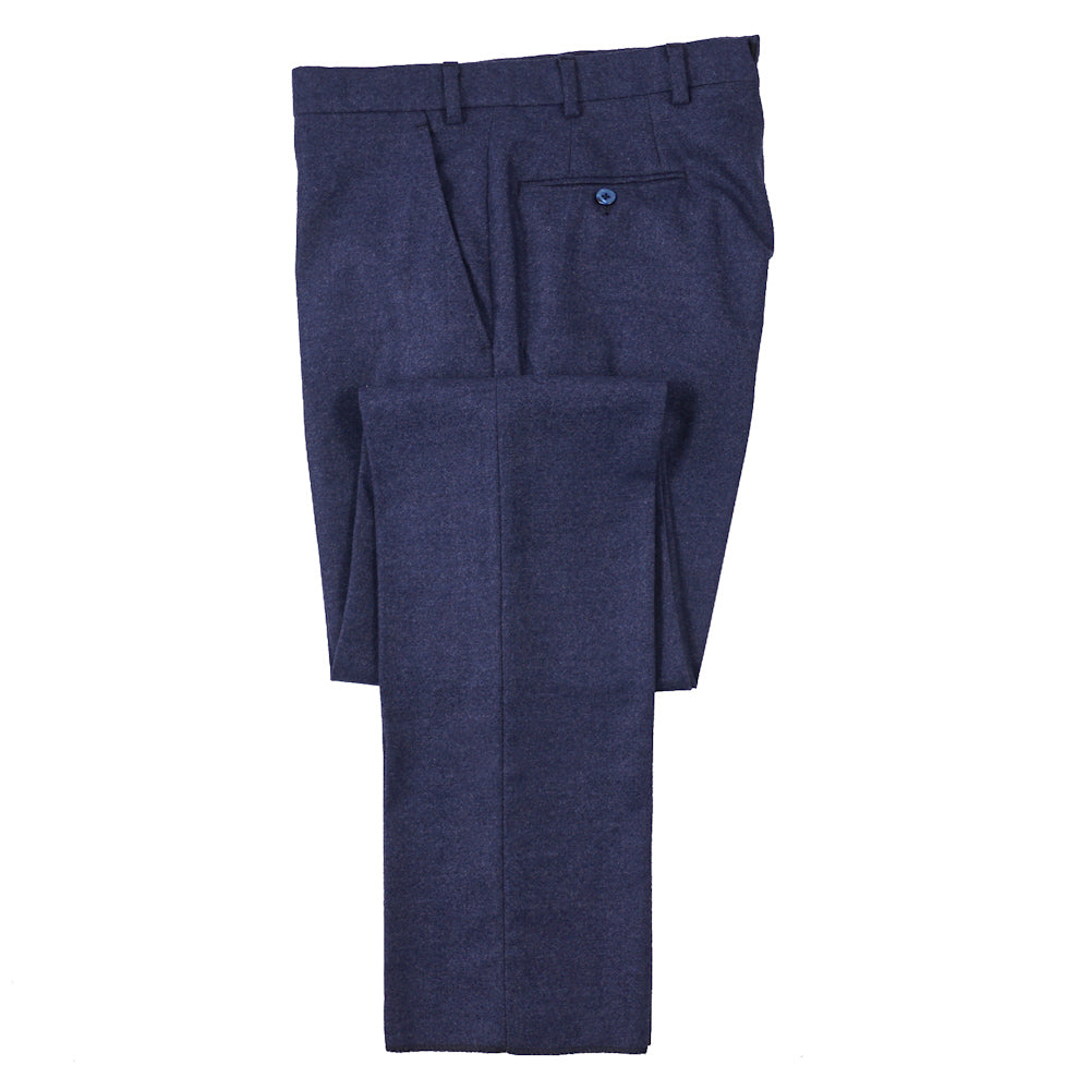 Mauro Blasi Blue Flannel Wool Suit for Men | Premium Business & Formal Attire | Perfect for Office, Weddings & Special Events