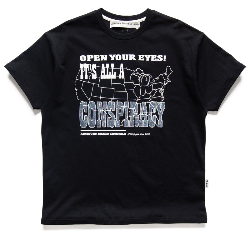 Advisory Board Crystals Conspiracy T-Shirt - Black | Trendy Graphic Tee for Streetwear & Urban Fashion