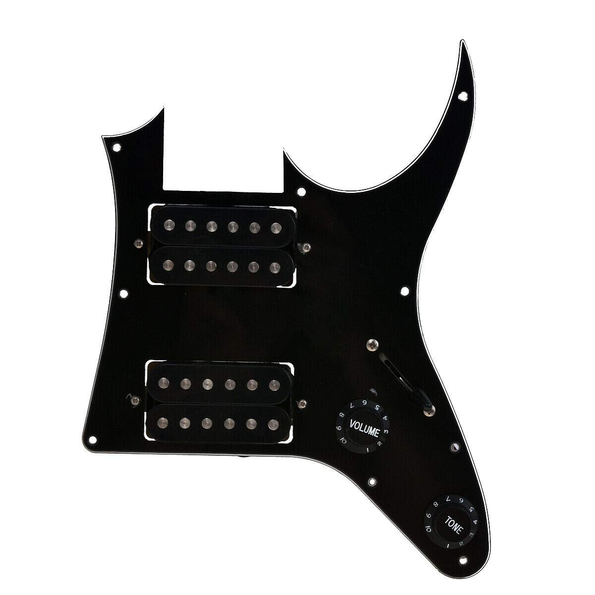 Ibanez GRGM21 Guitar Pickguard with Prewired HH Pickups - 3-Ply Replacement Part for Electric Guitars | Perfect for Upgrades, Repairs & Custom Builds
