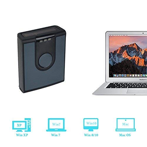 1D CCD Portable Bluetooth Barcode Scanner MS3391-H - Fast Wireless Barcode Reader Compatible with Mac OS, Windows, Android 4.0+, iOS - Ideal for Retail, Warehouse, Inventory Management & POS Systems