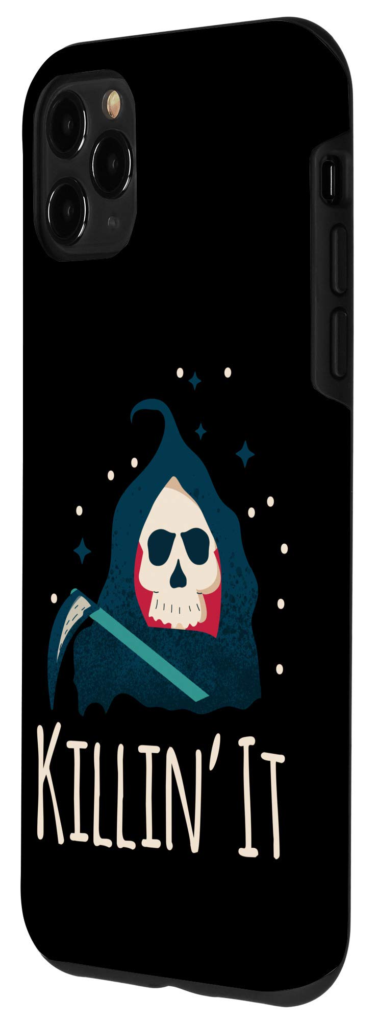iPhone 11 Pro Max Case - Funny Skull & Reaper Design for Halloween Costume | Protective Phone Cover for Parties, Cosplay & Spooky Events