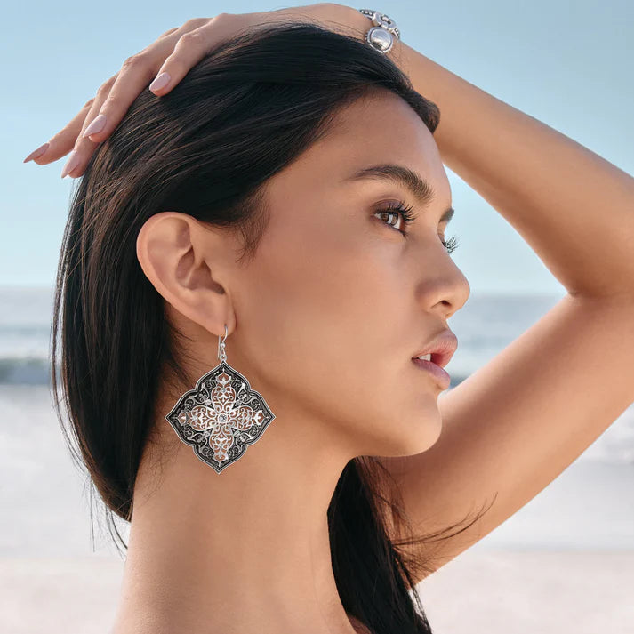 Brighton Theodora Statement Earrings for Women – Elegant Dangle Drop Earrings, Gold-Tone Fashion Jewelry for Party, Wedding & Evening Occasions