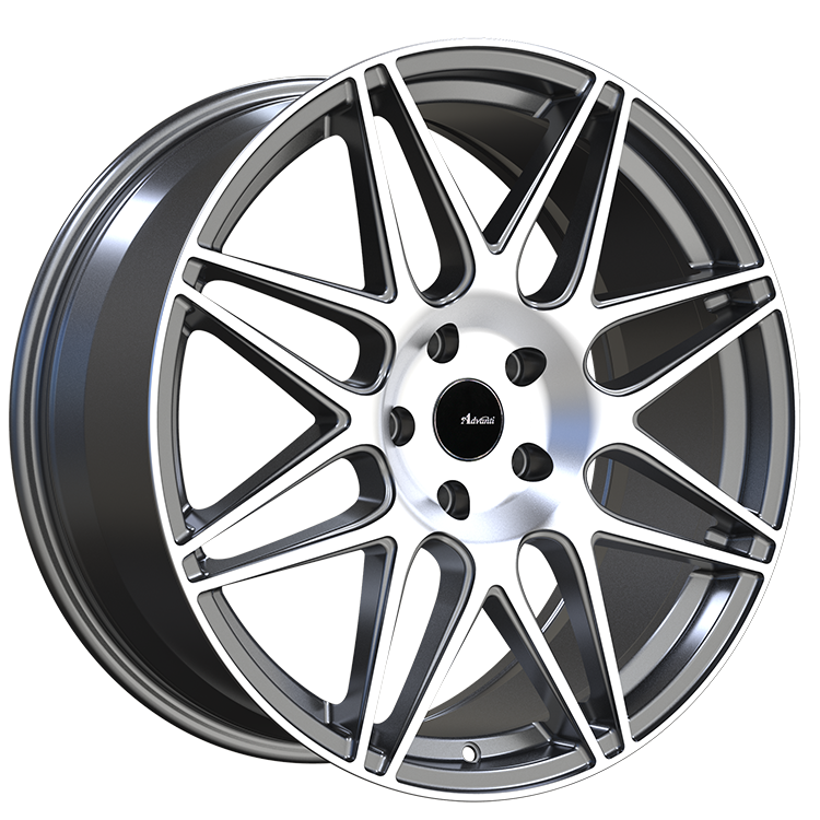 Advanti Classe Matte Grey Machine Face 18x9 +35 5x112mm 66.6mm Wheels - Perfect for Audi A4, A5, VW Golf & Jetta - High-Performance Alloy Rims for Street & Track Racing