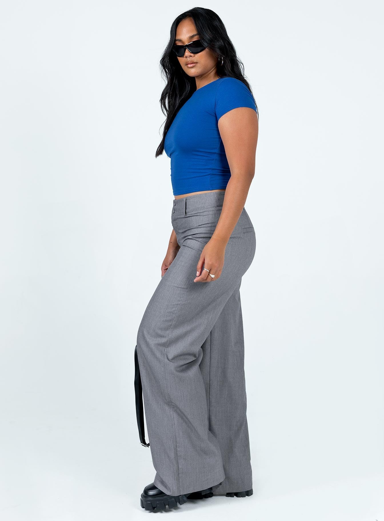 Alaina Women's Casual Grey Pants - Comfortable Stretch Trousers for Work, Travel & Everyday Wear