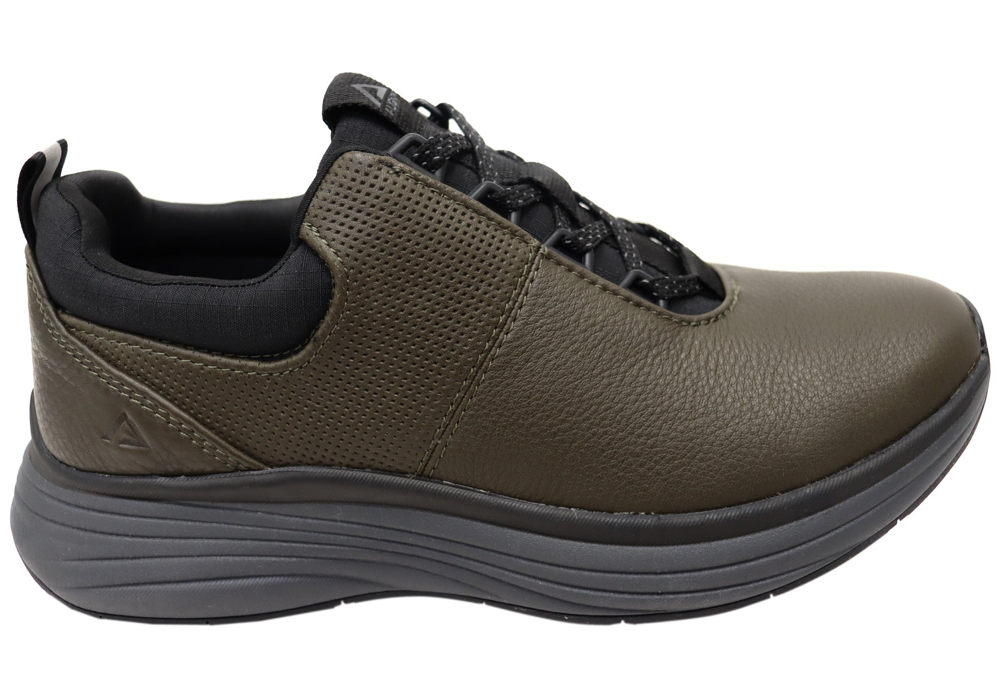 Align Tahoe Men's Comfortable Leather Wide Fit Arch Support Sneakers - Perfect for Walking, Running & Everyday Wear
