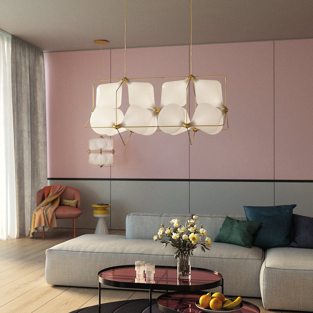 Stylish Clover Pendant Lamp - Modern 4-Leaf Clover Design Ceiling Light Fixture for Kitchen Island, Dining Room & Bedroom Decor