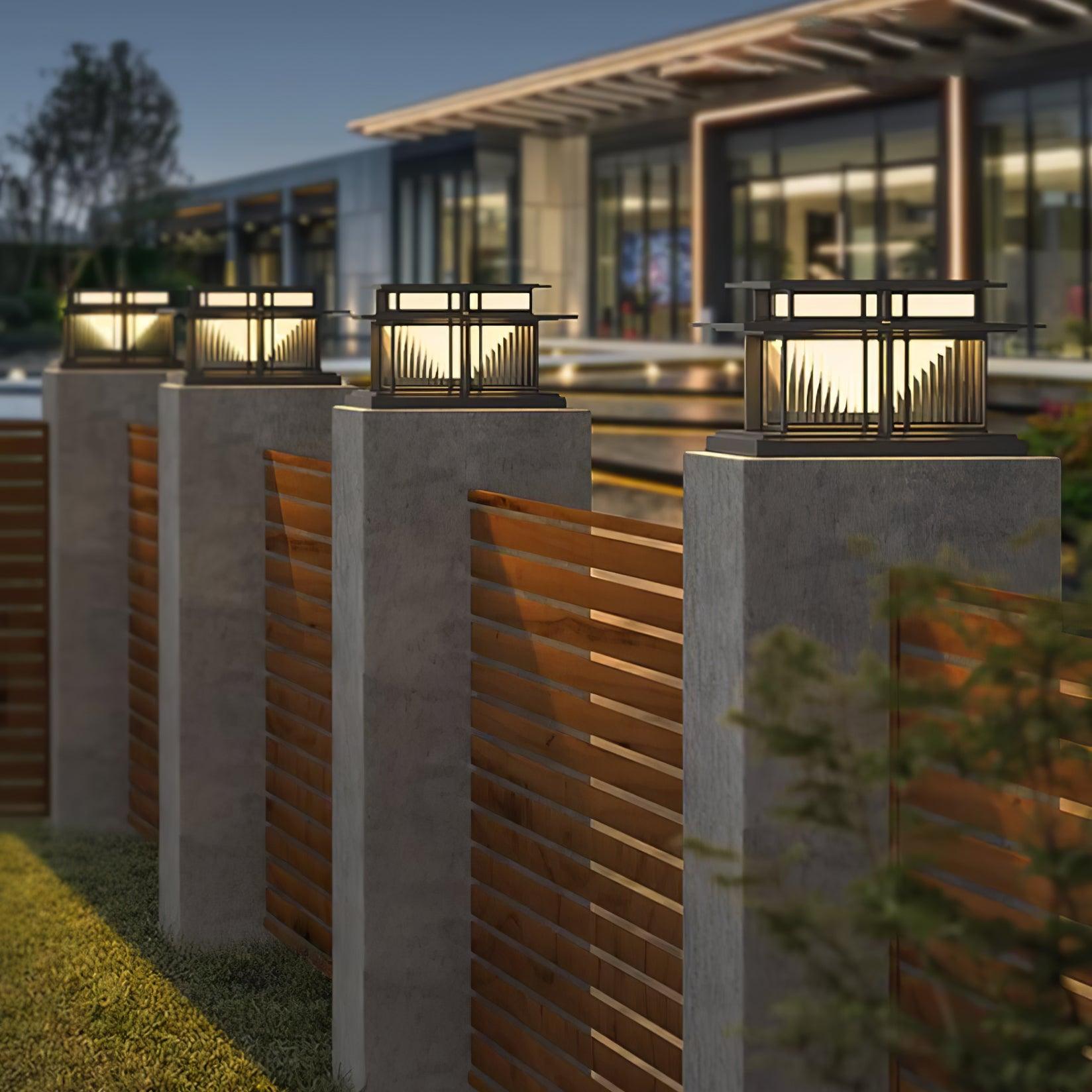 Boilyn Modern Outdoor Pillar Light - Waterproof LED Post Light for Garden, Patio, and Driveway - Energy Efficient Exterior Lighting for Home and Landscape Decor