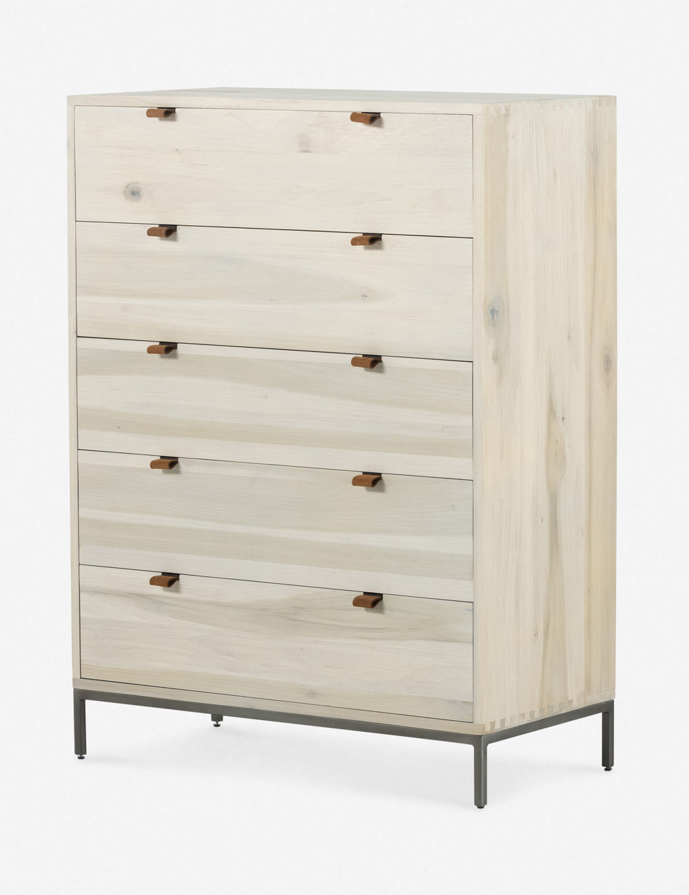 Rosamonde 5 Drawer Dresser - Modern Wooden Chest of Drawers for Bedroom, Living Room & Nursery - Perfect for Clothes, Toys & Home Storage Organization