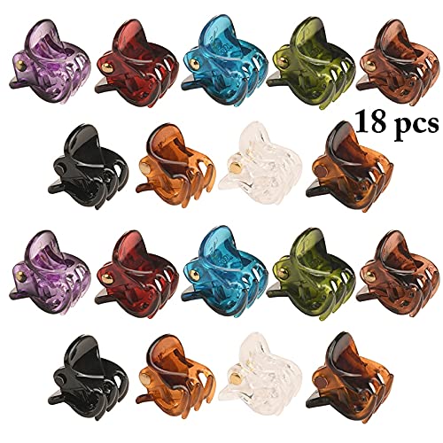 Licogel 18PCS Kids Hair Claw Clips - Cute Cartoon Barrettes for Girls with Thick & Curly Hair | Non-Slip Mini Hair Clips for School, Party & Daily Use