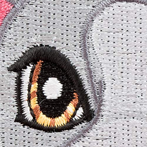 Pitbull Face Iron On Patches for Clothing & Jeans - 2.5x2.75in Embroidered Animal Patch for DIY Jackets, Bags, Hats - Cartoon Dog Design for Denim & Accessories - Perfect for Customizing Outfits & Gifts