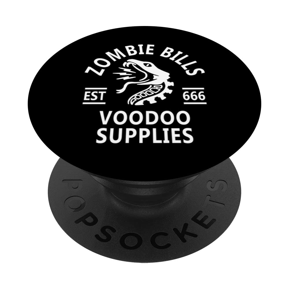 Gothic Occult Zombie Bills Voodoo Supplies - Swappable PopGrip for PopSockets | Perfect for Halloween Decorations, Witchcraft Altars & Gothic Accessories