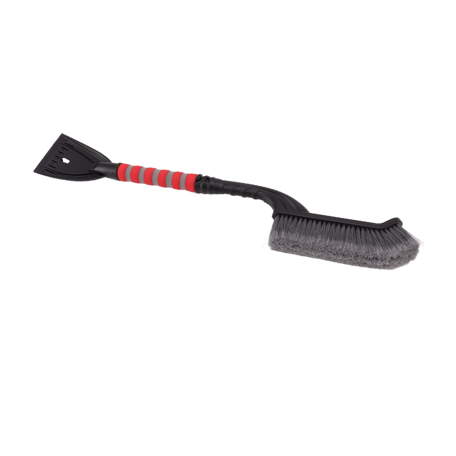 Snow Brush & Ice Scraper for Cars - Cold Resistant (Gray/Red) for Winter Driving