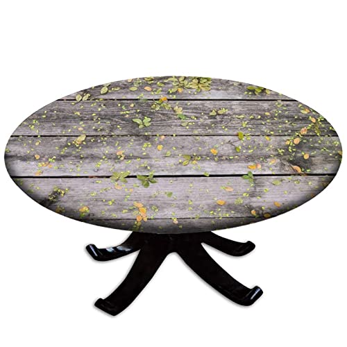 Wood Grain Fitted Tablecloth-12