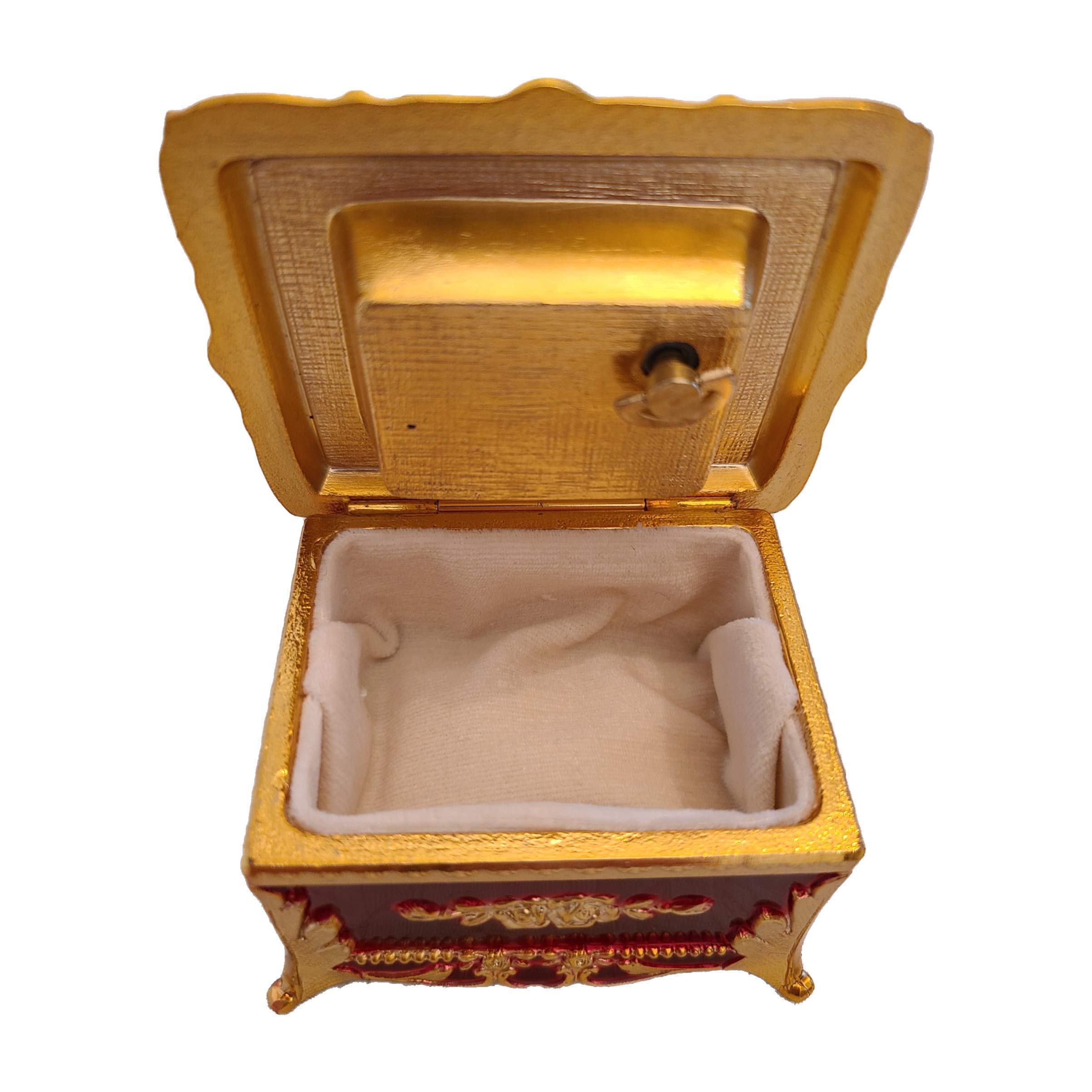 Elegant Floral Music Jewelry Box with Waltz of the Flowers - Perfect for Gift Giving, Home Decor, and Jewelry Storage