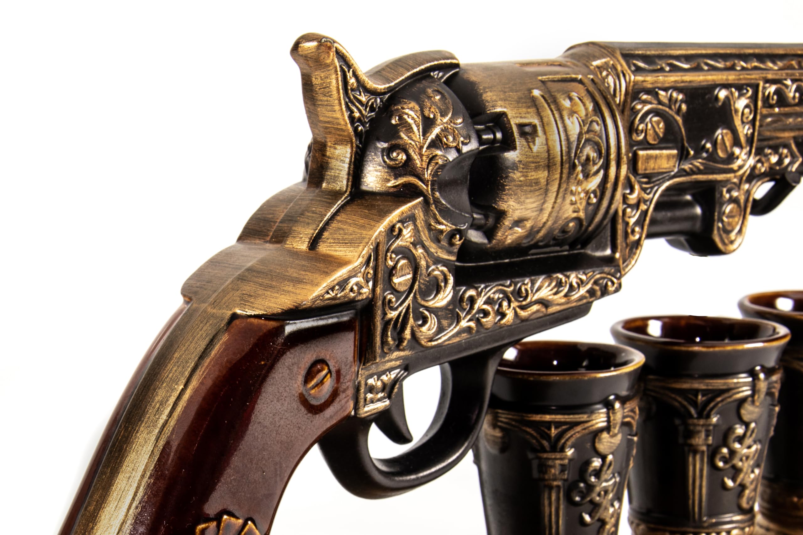 Military Style Gun-Shaped Decanter for Whiskey, Vodka & Brandy - Unique Army Themed Liquor Dispenser - Perfect for Gifts, Man Cave, Home Bar & Military Enthusiasts