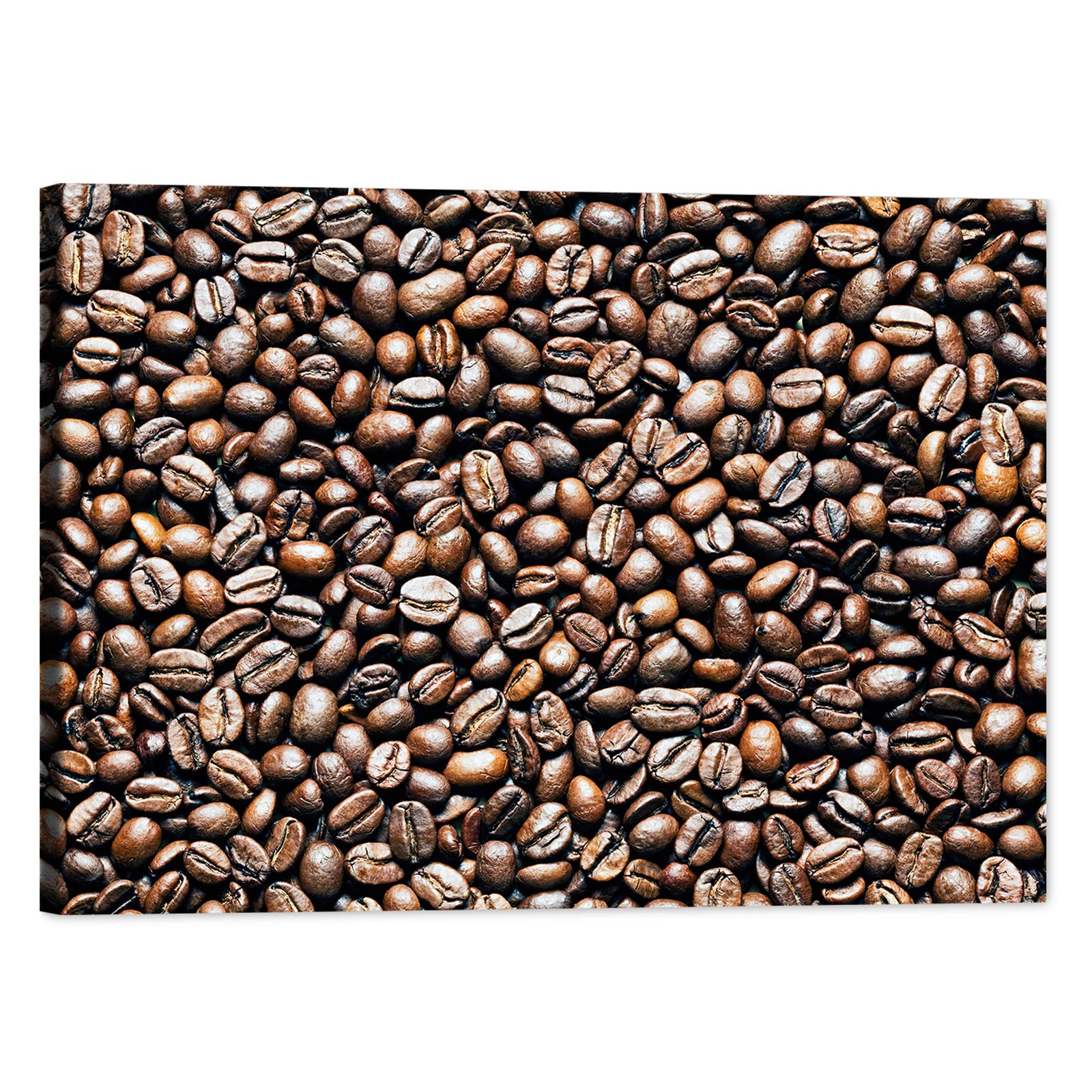 Coffee Bean Canvas Wall Art - 28x40 Inch Framed Kitchen Decor for Dining Room, Coffee Shop & Restaurant - Ready to Hang Coffee Berry Painting for Home Wall Decoration | Perfect for Cafe, Kitchen & Living Room Decor