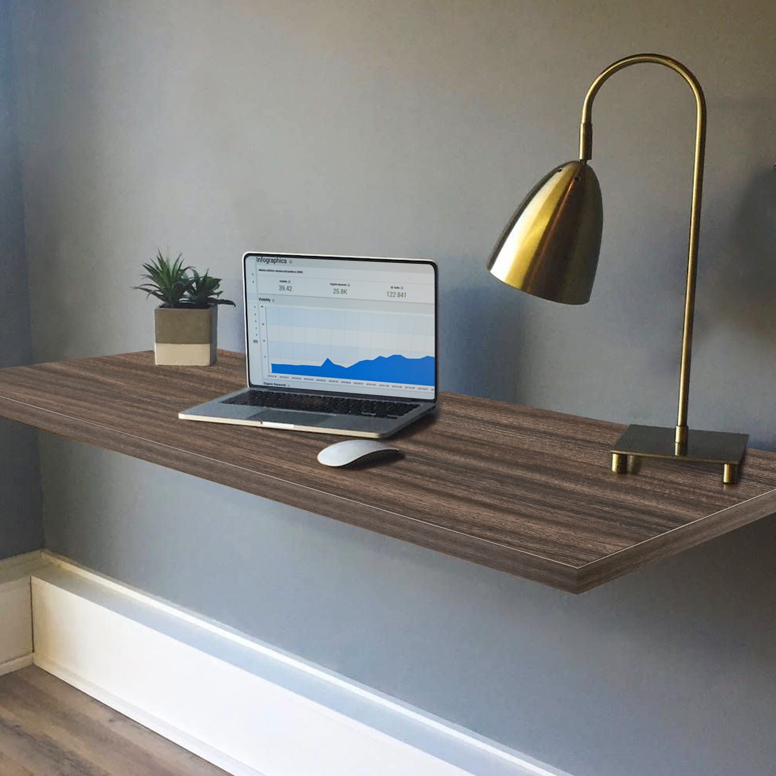 36x24 Inches Solid Eucalyptus Tabletop - 1 Inch Thick Wood Countertop for Sit Stand Desk, Double Desks & L-Shaped Workstations | DIY Home Office & Commercial Use | Perfect for Workspaces, Gaming Setups & Crafting Areas