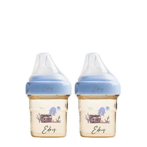 Hegen Baby Bottle Set - Customizable & Reusable Feeding Bottles for Newborns & Infants | Perfect for Daycare, Travel & On-the-Go Feeding