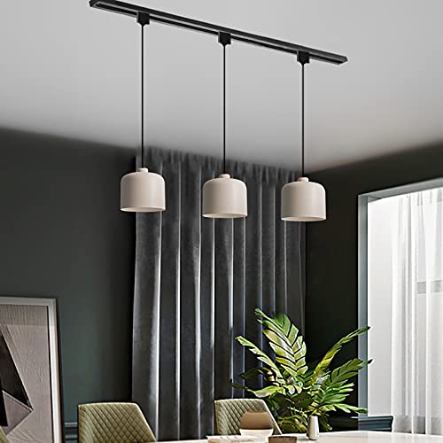 Nordic H-Type Track Lighting Pendant - 3 Lights for Cafe, Bar & Bedroom