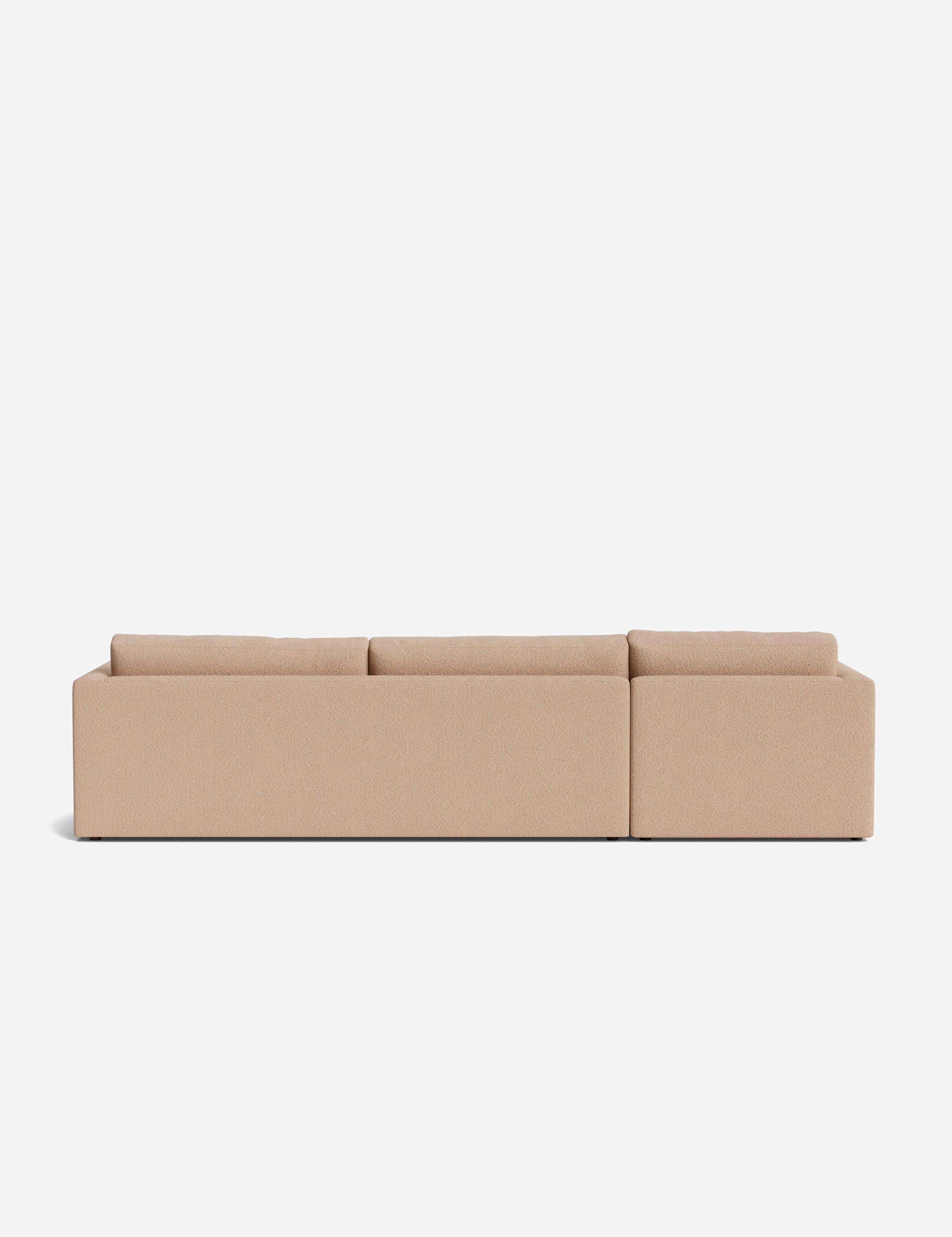 Durham Chaise Sectional Sofa - Modern L-Shaped Couch with Chaise Lounge | Comfortable Fabric Upholstery for Living Room, Family Room & Home Theater