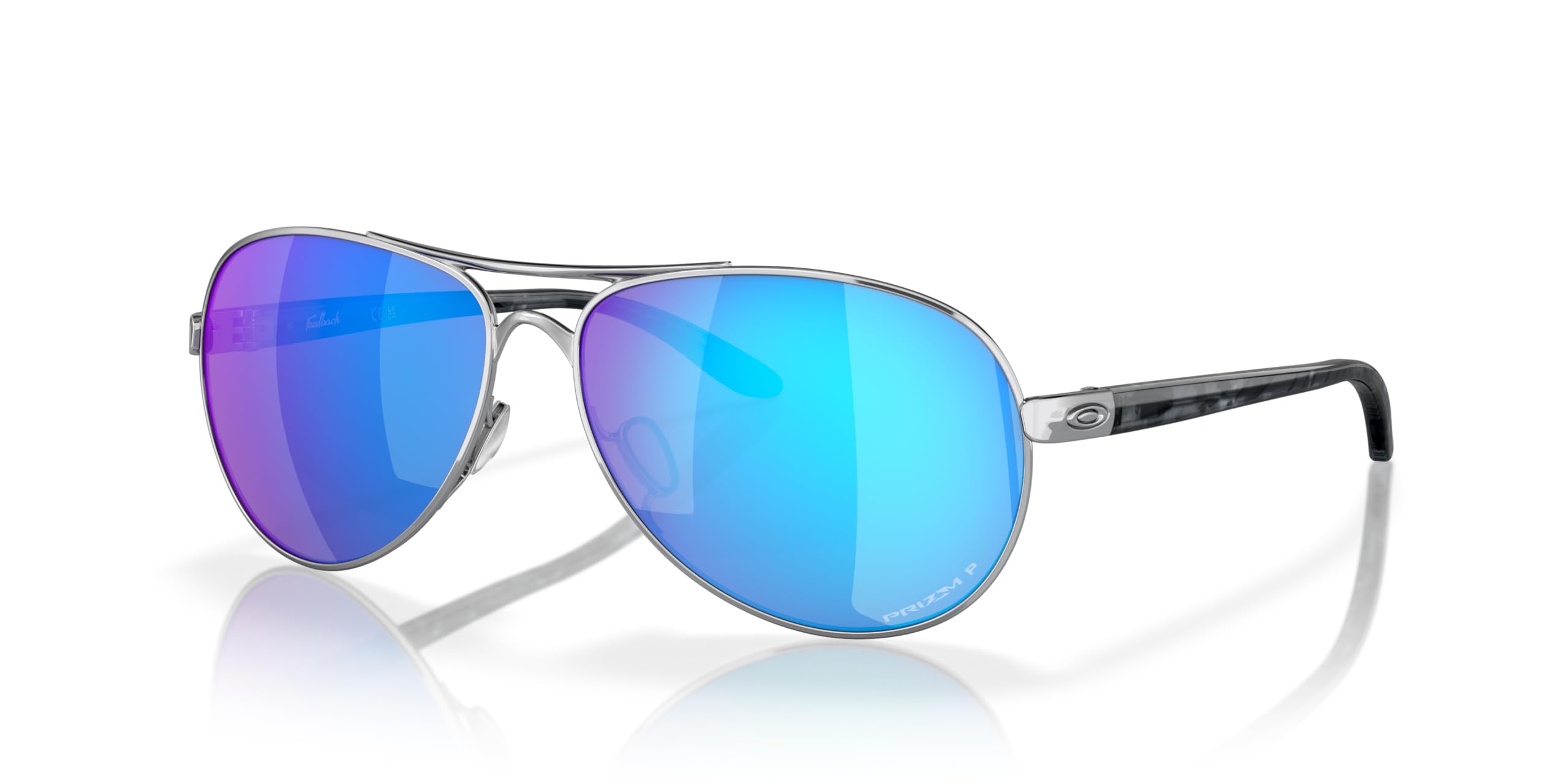 Oakley Women's Oo4079 Feedback Aviator Sunglasses - Polarized UV Protection for Driving, Travel & Outdoor Activities