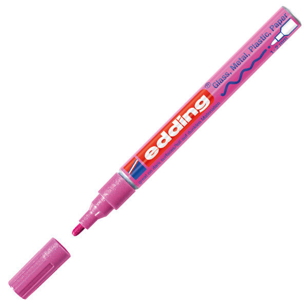 edding 751 Gloss Paint Marker Pen - Medium Point, Oil-Based, Permanent Paint Marker for Glass, Metal, Plastic, Ceramics - Perfect for DIY Crafts, Signage, and Industrial Labeling