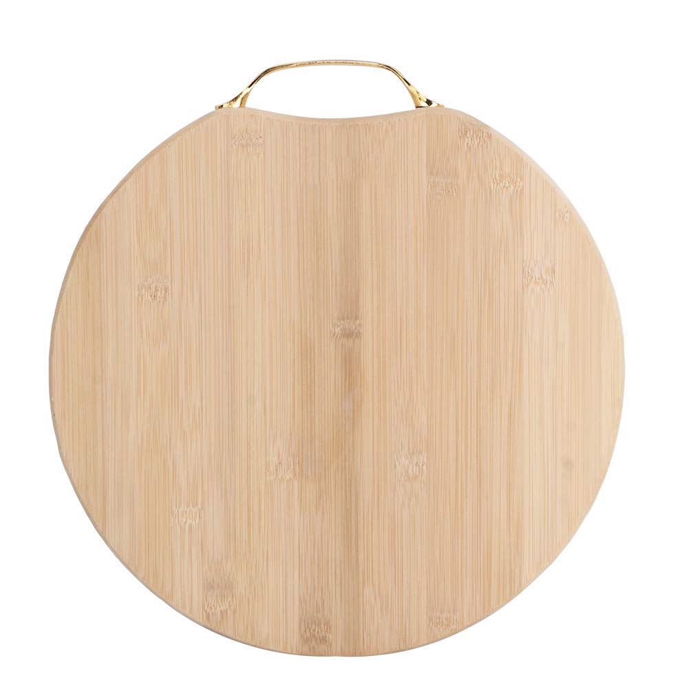 Premium Natural Bamboo Cutting Board - Extra Large 13.4x13.4 Inch Kitchen Chopping Board for Meat, Vegetables, Fruits & Bread | Heavy Duty Butcher Block for Home, Restaurant & Commercial Use | Perfect for Meal Prep, Slicing & Serving