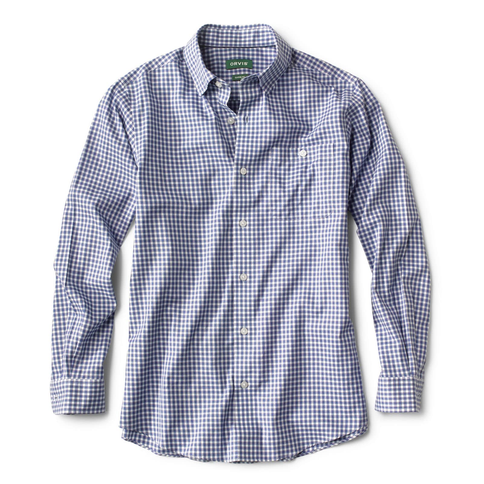 Orvis Men's Hidden Button-Down Performance Long-Sleeve Shirt - Breathable Quick-Dry Fishing & Outdoor Shirt for Hiking, Camping, and Casual Wear
