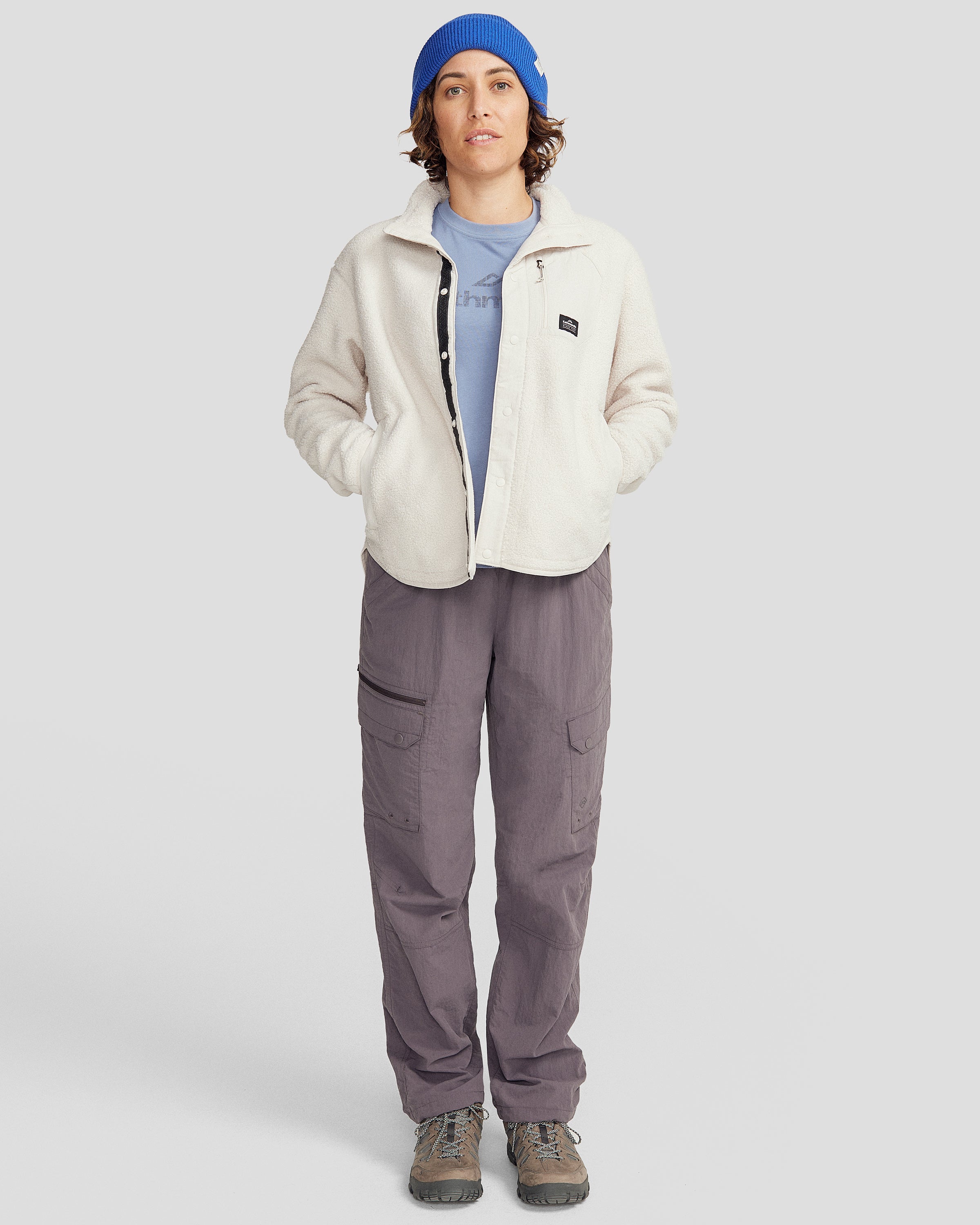 Co Z High Pile Women's Winter Jacket v3 - Soft Fleece Lined Warm Coat with Hood, Water Resistant Outerwear for Cold Weather - Perfect for Skiing, Snowboarding & Outdoor Activities
