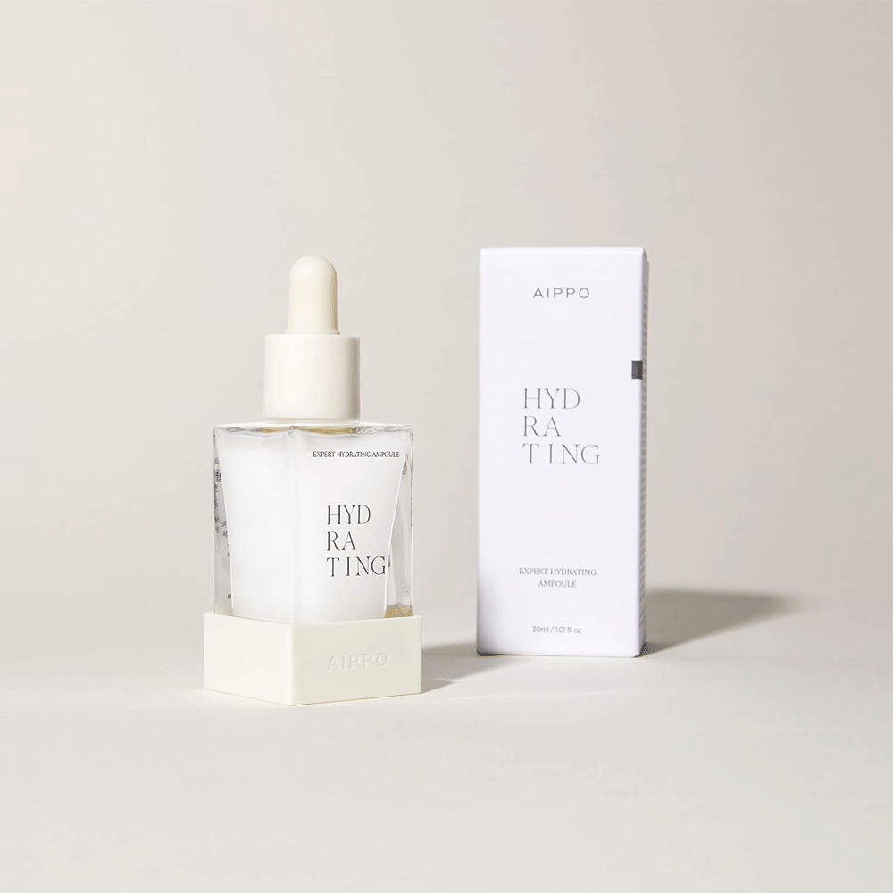 AIPPO Expert Hydrating Ampoule 30ml - Intense Moisturizing Facial Serum for Dry Skin | Perfect for Night Routine & Anti-Aging Skincare