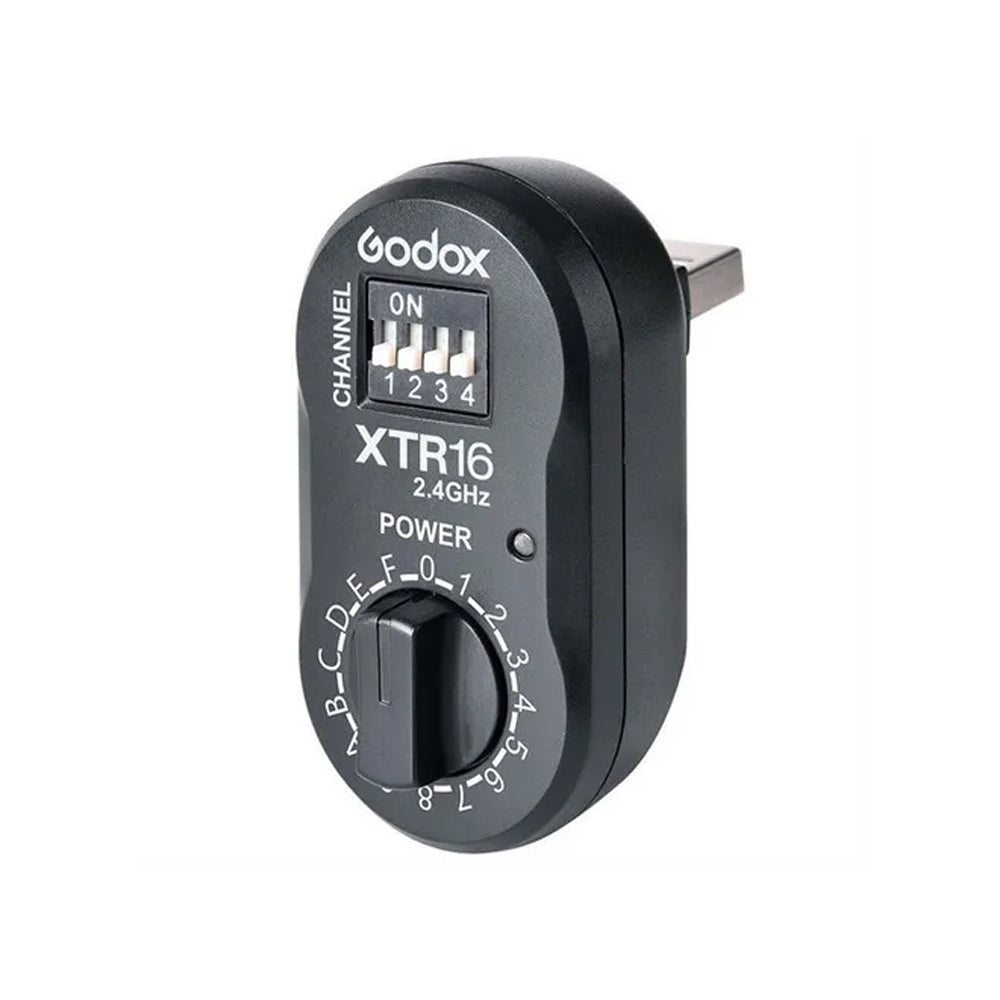 Godox XTR16 2.4GHz Wireless Flash Trigger Receiver for Canon Nikon Sony DSLR Cameras - Perfect for Studio Photography & Outdoor Shooting