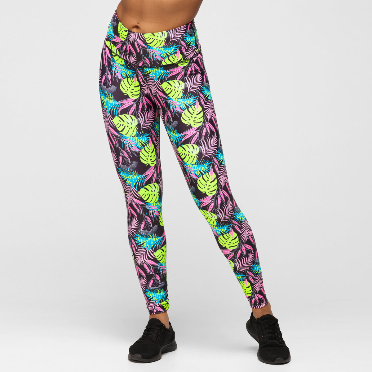Twilight Palm Leggings - High Waist Yoga Pants for Women, Soft & Stretchy Workout Leggings - Perfect for Yoga, Gym, Running & Lounge Wear