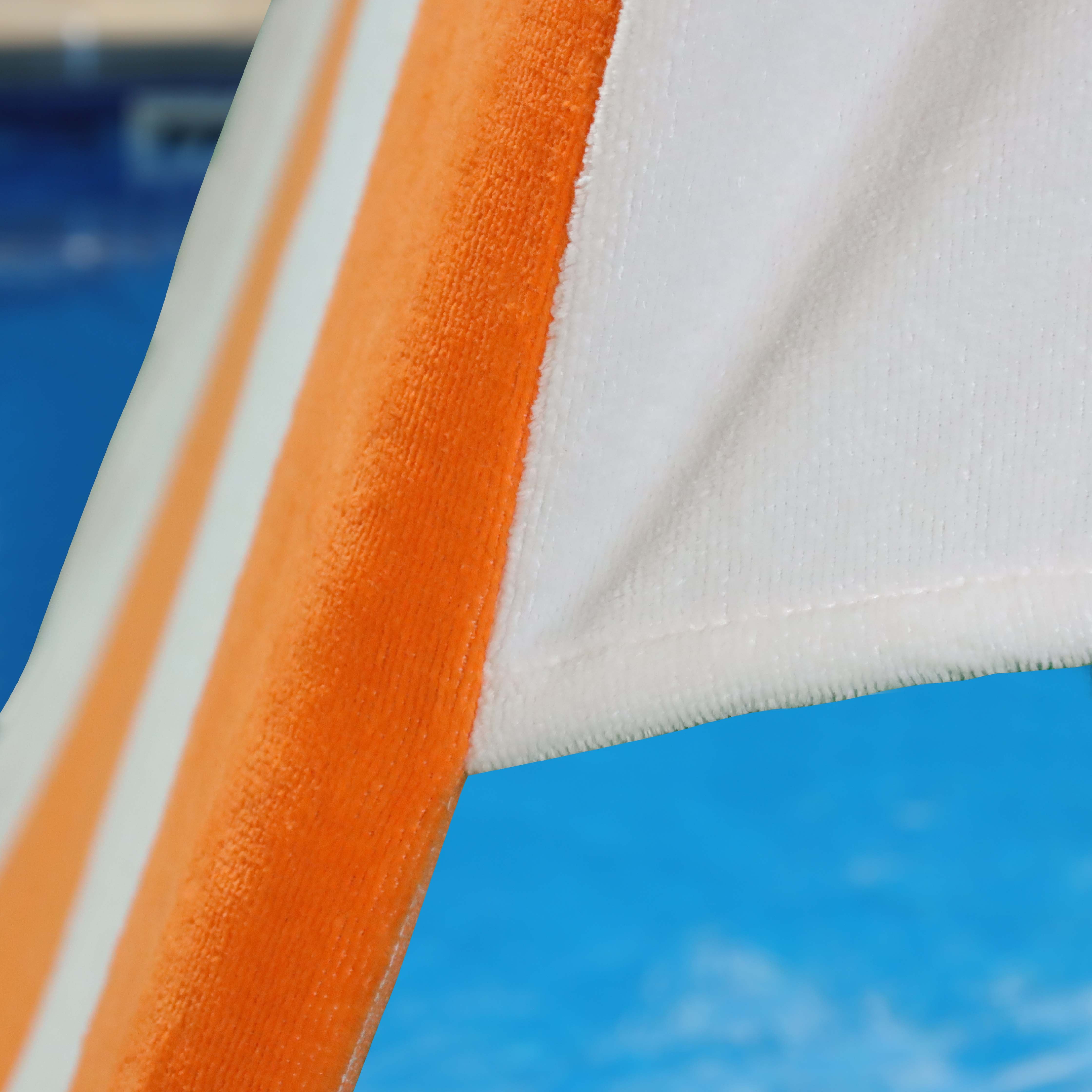 Premium Cabana Striped Cotton Beach Towel & Chaise Lounge Cover - Soft, Absorbent, UV Protection - Perfect for Poolside, Beach Vacations & Outdoor Relaxation