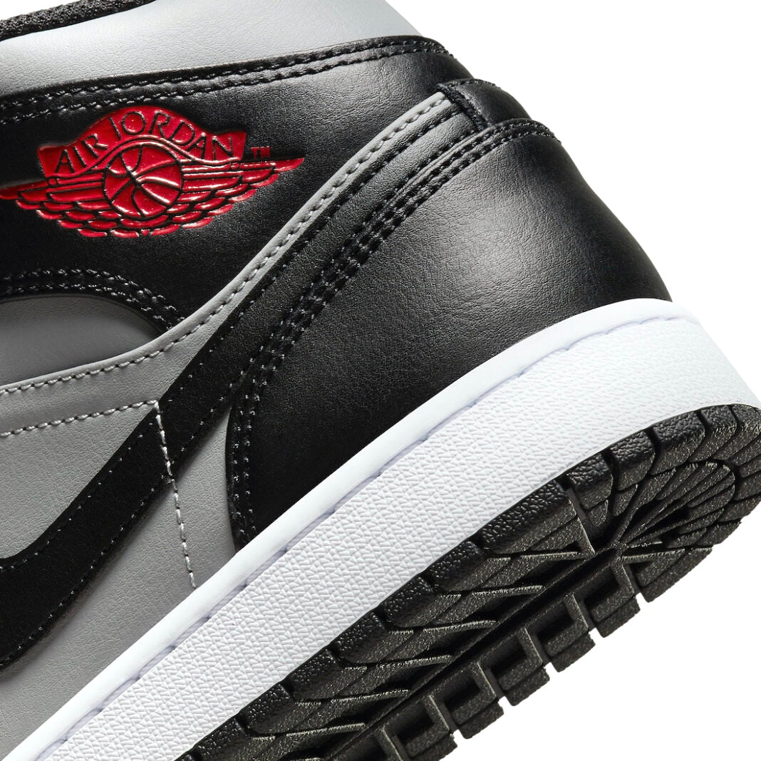 Air Jordan 1 Mid Shadow Red Basketball Shoes for Men - High-Top Sneakers with Cushioned Support - Perfect for Streetwear, Basketball & Casual Wear
